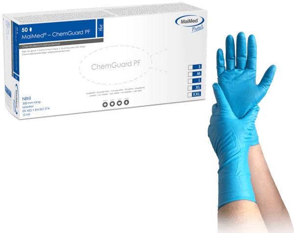 Schutzhandschuhe MaiMed Nitril ChemGuard, 50 Stück